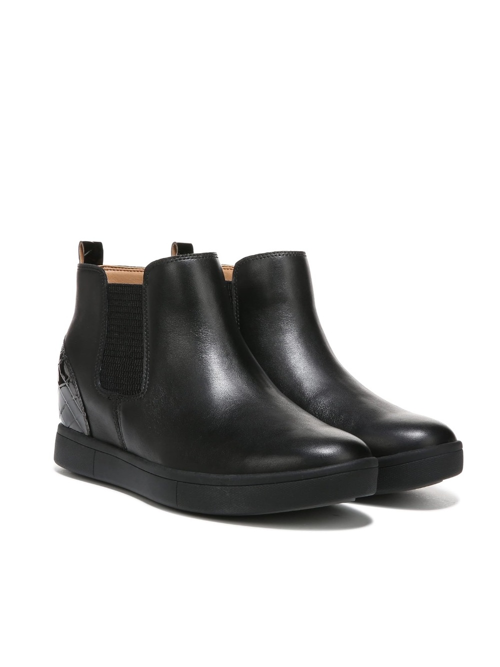 Vionic Mickie Chelsea Boot Black Leather 8